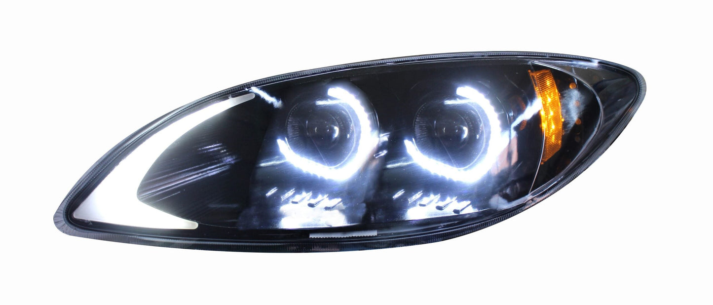 International Prostar LED Headlight Black (Driver)