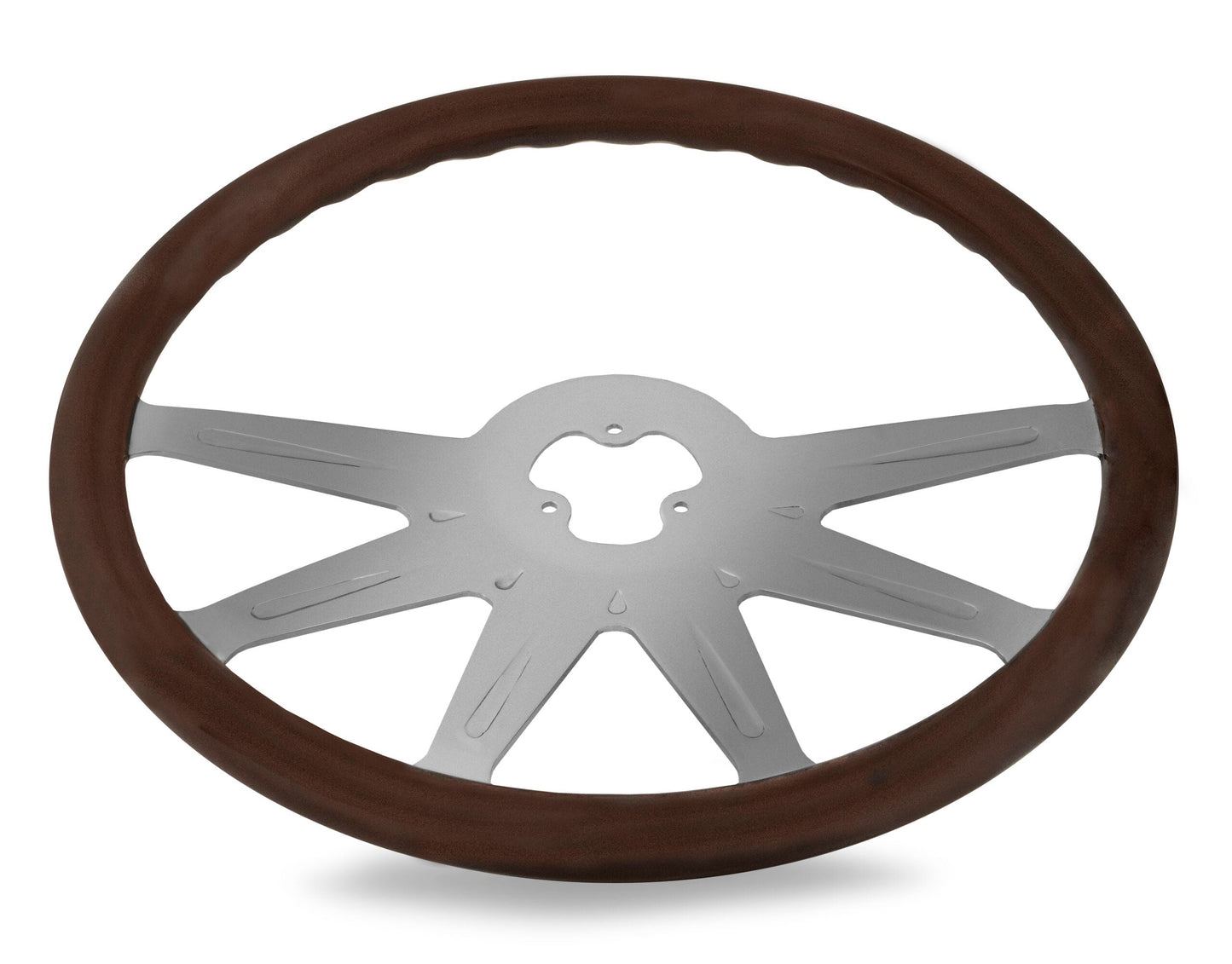 18” Wood Steering Wheel with Stellar Spoke Style