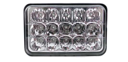 4” x 6″ LED HEADLIGHT W/ CHROME REFLECTORS